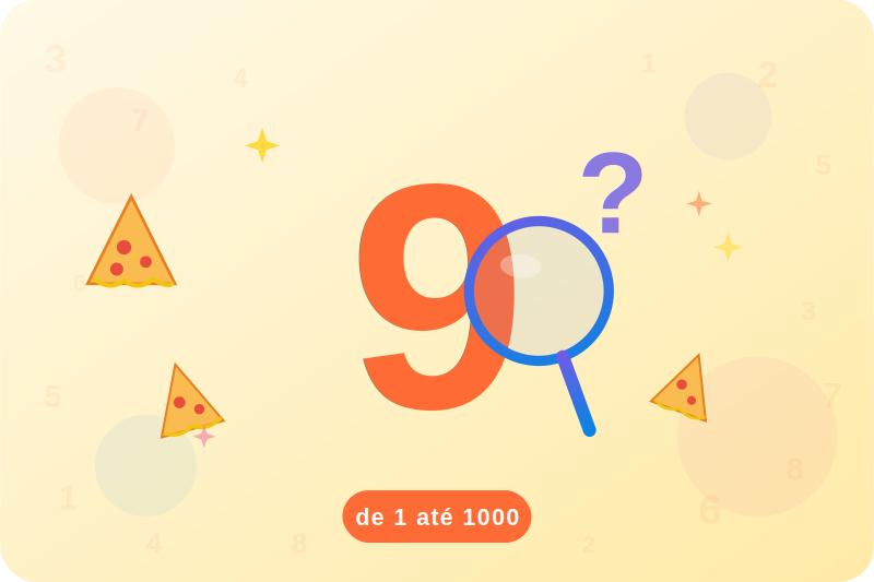 Caçando o Número 9 — de 1 até 1000